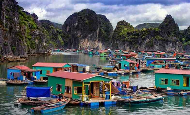 Kayak in Halong Bay - Vung Vieng Fishing Village